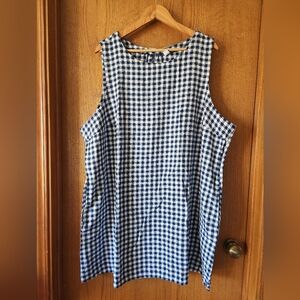 Old Navy Blue and White Checkered Dress